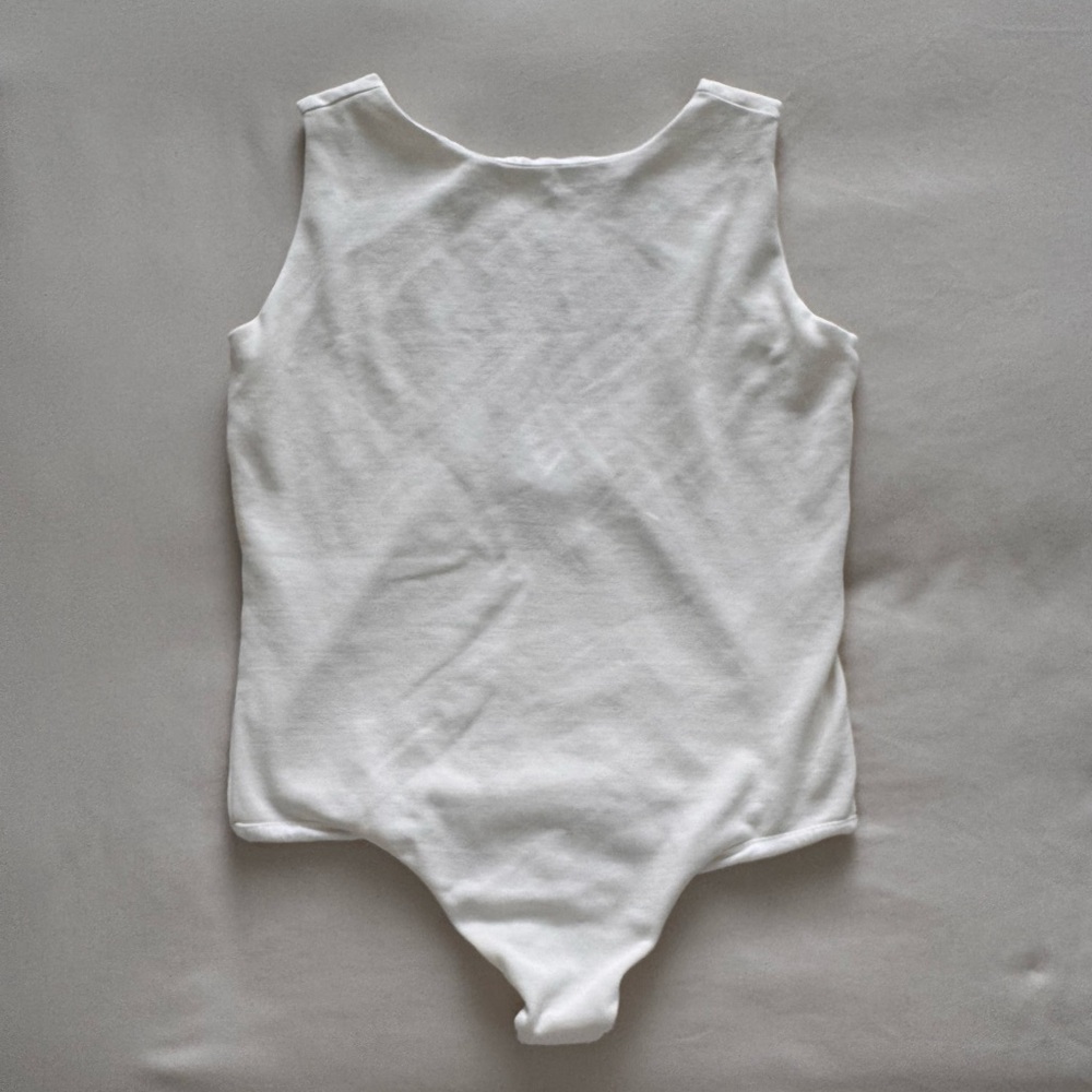 All Saints white cotton bodysuit